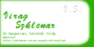virag szklenar business card